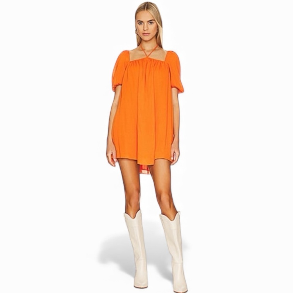Revolve Anna Nata Makayla Dress In Desert Orange - Picture 1 of 8